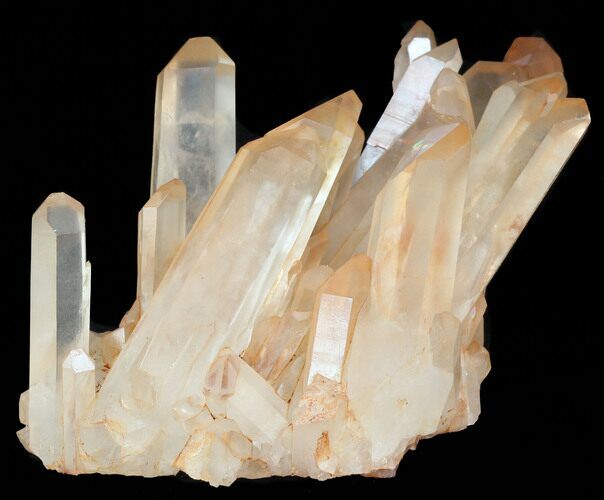 Tangerine Quartz Crystal Cluster - Madagascar #38891